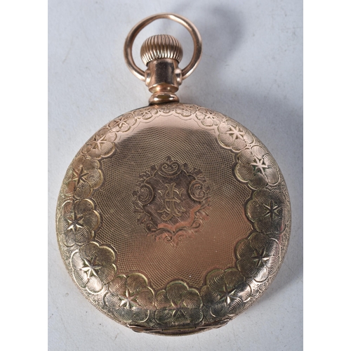 601 - Vintage Waltham Full Hunter Rolled Gold Pocket Watch. Movement - Hand-Wind. WORKING - Running. Dimen... 