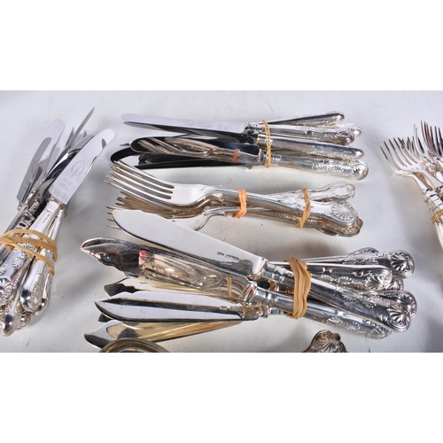 641 - A Canteen of Kings Pattern Cutlery for nine place settings by Viners of Sheffield.  Hallmarked Sheff... 