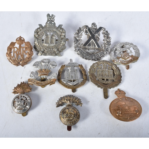 687 - Ten Assorted Military Cap Badges (10)