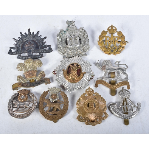 689 - Ten Assorted Military Cap Badges (10)