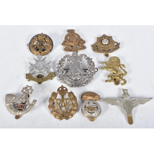 690 - Ten Assorted Military Cap Badges (10)