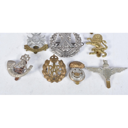 690 - Ten Assorted Military Cap Badges (10)