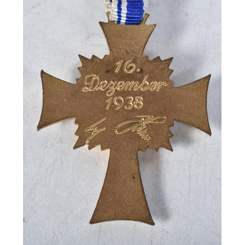 691 - The Cross of Honour of the German Mother (Ehrenkreuz der Deutschen Mutter) was introduced by the Naz... 