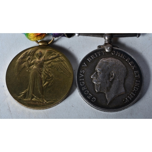 696 - WWI Medal Pair 38712 Pte G. V. Gooden Suffolk Regt