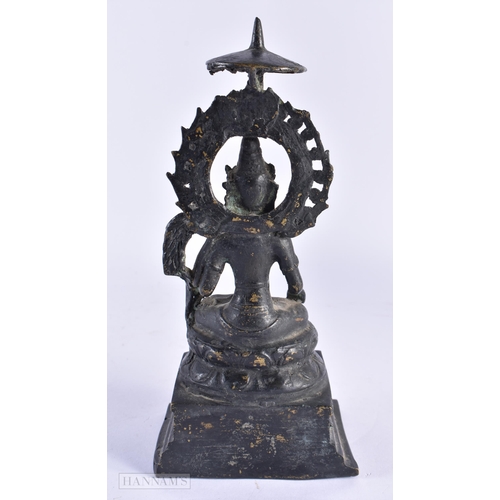 70 - A 19TH CENTURY SOUTH EAST ASIAN BRONZE FIGURE OF AN IMMORTAL. 20.5 cm high.