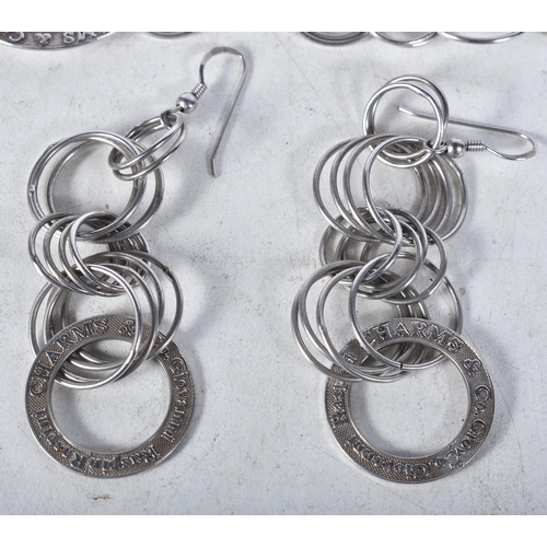 742 - Giovanni Raspini Sterling Silver Necklace, Earrings Set.  Stamped 925, total weight 4 72g (3)