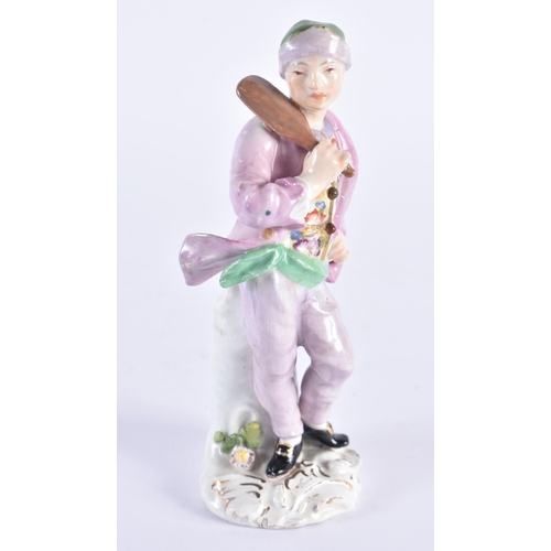 1162 - 18th century Meissen Kaendler figure of the Baker from the Cries de Paris, small crossed swords to b... 