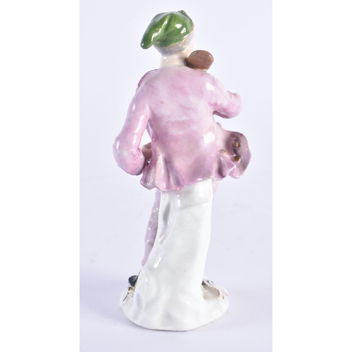 1162 - 18th century Meissen Kaendler figure of the Baker from the Cries de Paris, small crossed swords to b... 