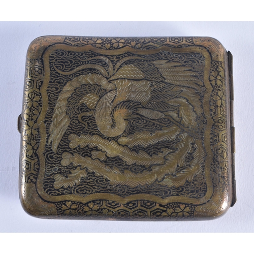 1214 - A 19TH JAPANESE MEIJI PERIOD KOMAI STYLE CIGARETTE CASE. 9 cm x 8 cm.