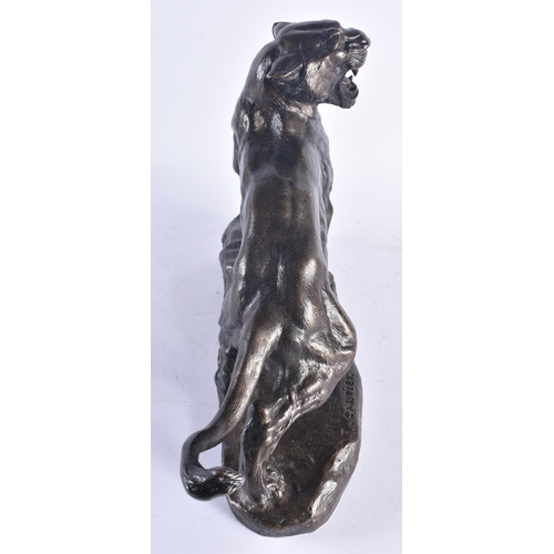 1220 - THOMAS-FRANÇOIS CARTIER (1879-1943) Bronze, Tiger. 40 cm x 28 cm.