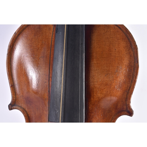 1408 - A TWO PIECE BACK VIOLIN bearing indistinct signature to back, signed inside Steiner, together with a... 