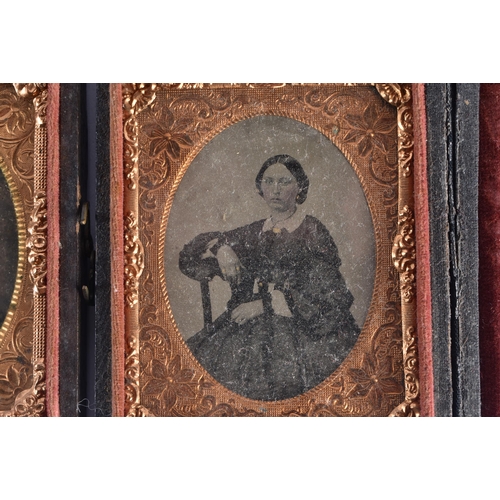 1413 - A GOOD COLLECTION OF EARLY DAGUERREOTYPES some possibly of deceased subjects. Largest image 9.5 cm x... 