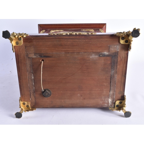 1473 - A LARGE ANTIQUE MAHOGANY PULL REPEAT BRACKET CLOCK with gilt brass mounts. 50 cm x 28 cm.