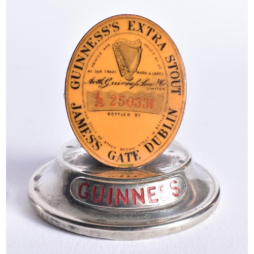 1487 - Two vintage Guinness Enamel menu holders 