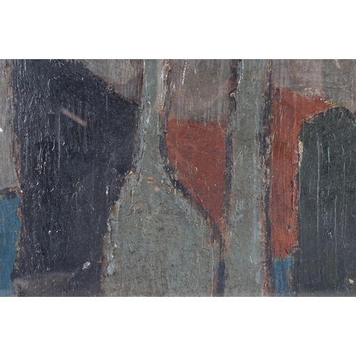 1494 - Attributed to Nicolas De Stael (1914-1955) Abstract oil on board. 85 cm x 30 cm. Note: Nicolas de St... 