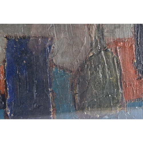 1494 - Attributed to Nicolas De Stael (1914-1955) Abstract oil on board. 85 cm x 30 cm. Note: Nicolas de St... 