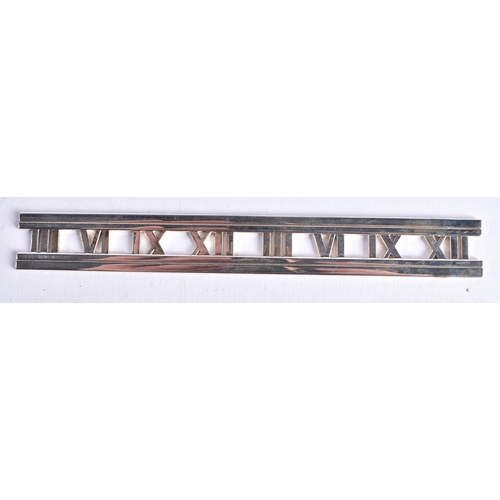 1503 - A TIFFANY & CO SILVER RULER.42.7 grams. 15.25 cm long.