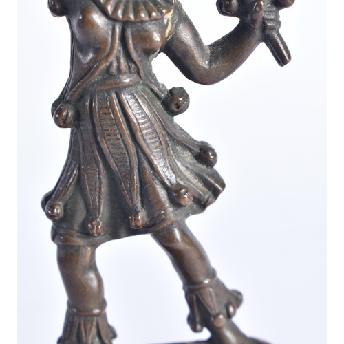 1510 - AN ANTIQUE BRONZE PUNCH AND JUDY FIGURE. 10 cm x 5.5 cm.