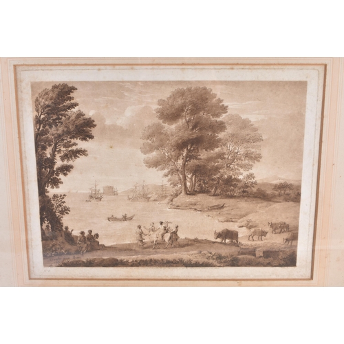 1521 - FIVE 18TH/19TH CENTURY ENGRAVINGS including Venetian scenes after Canaletto. 56 cm x 44 cm. (5)