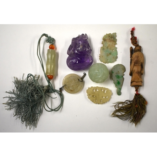 809 - ASSORTED CHINESE QING DYNASTY JADE etc. (qty)