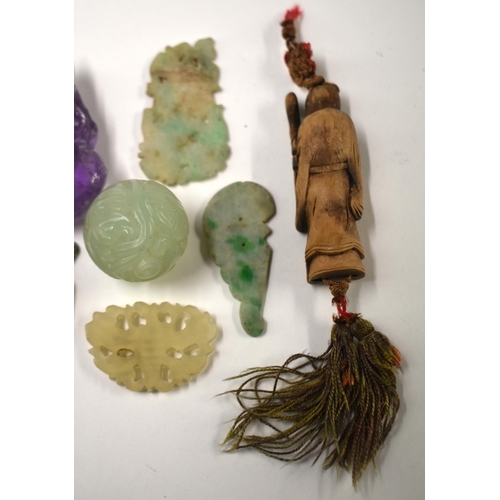 809 - ASSORTED CHINESE QING DYNASTY JADE etc. (qty)