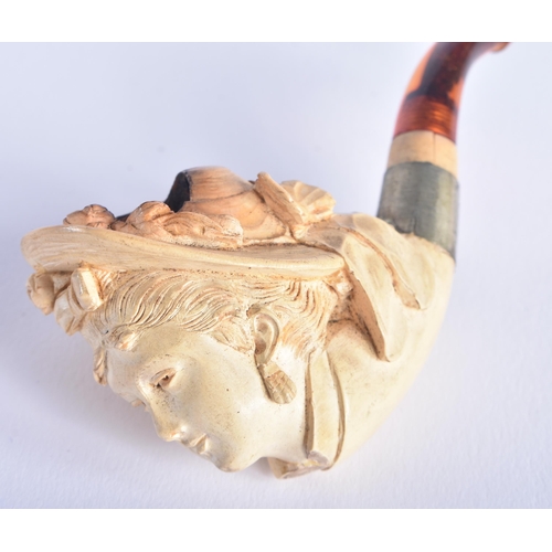 939 - Small Group Of Cased Meerschaum Estate Pipes Inc. Figural, Claw & Dog. (4)