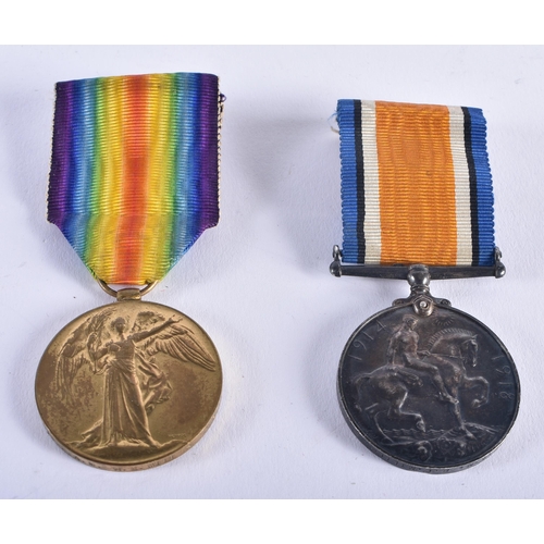 956 - WW1 Medal Pair 99039 2.AM R. E. Miller RAF x 2. 5 cm x 3.75 cm. (2)