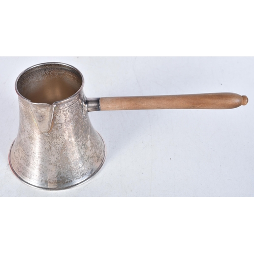 969 - .800 continental silver hot chocolate pourer. 166 grams overall. 22.5 cm x 10 cm.