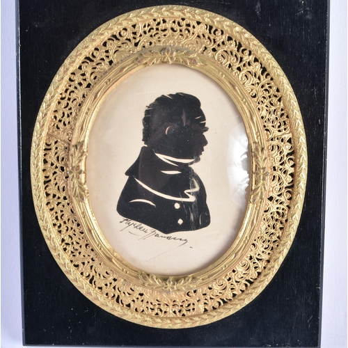 993 - A LATE 18TH CENTURY FRAMED ENGLISH SILHOUETTE depicting Robert Raikes 1735-1811 (Opened the first su... 