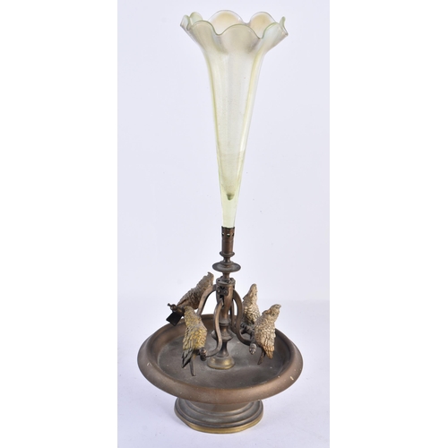 156 - A LARGE LATE 19TH CENTURY AUSTRIAN COLD PAINTED BRONZE EPERGNE. 39 cm high.