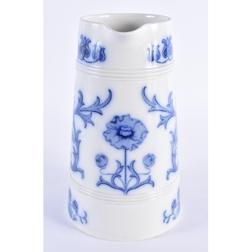 19 - A LARGE MACINTYRE FLORIAN WARE PORCELAIN JUG. 20 cm high.