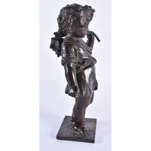 220 - French School (19th Century) Bronze, Standing boy. 21 cm high.