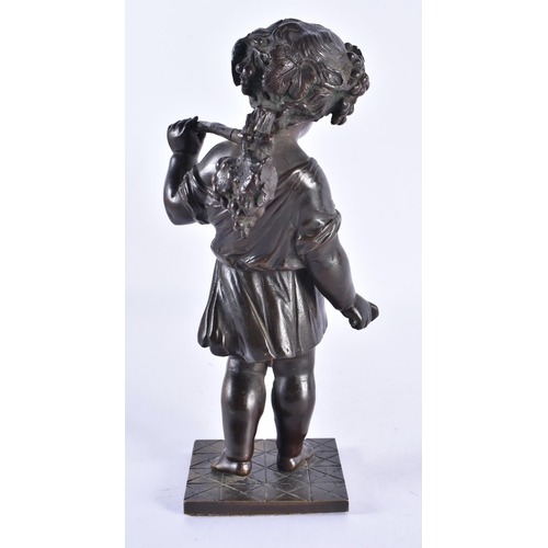 220 - French School (19th Century) Bronze, Standing boy. 21 cm high.