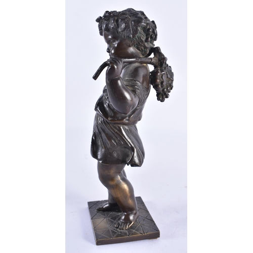 220 - French School (19th Century) Bronze, Standing boy. 21 cm high.