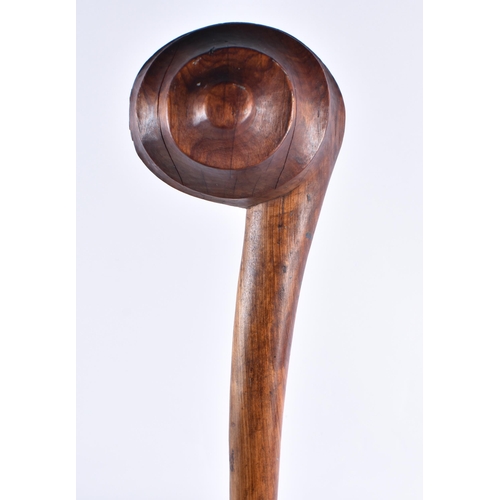 255 - AN UNUSUAL 19TH CENTURY TRIBAL CARVED WOOD THROWING CLUB possibly Chinese Huanghuali wood. 65 cm lon... 