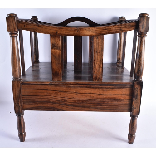 324 - AN UNUSUAL REGENCY CARVED EXOTIC WOOD COUNTRY HOUSE CANTERBURY possibly coromandel. 50 cm x 48 cm x ... 