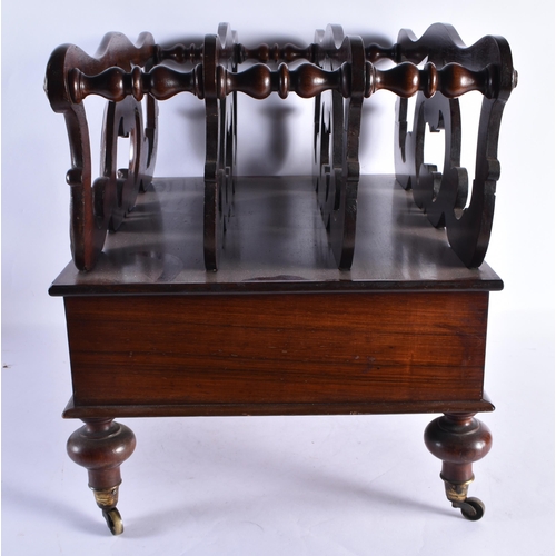 326 - A REGENCY CARVED ROSEWOOD COUNTRY HOUSE CANTERBURY. 52 cm x 44 cm x 38 cm.