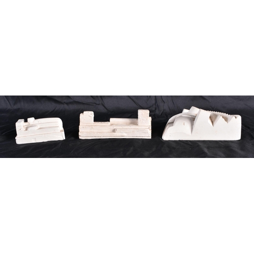 330 - Sir Eduardo Paolozzi (19242005) 3 x Plaster Casts. Largest 13 cm wide. (3)