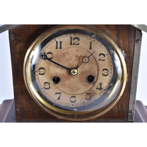 347 - A RARE EARLY 20TH CENTURY GERMAN BLACK FOREST AUTOMATON CLOCK the case inset with a glass diorama, w... 