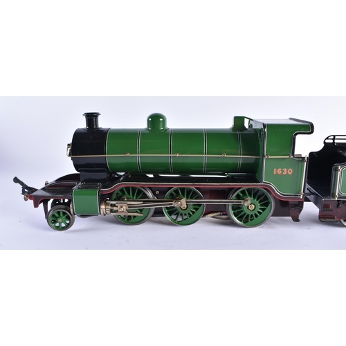 349 - A FINE LARGE BASSETT LOWKE SCALE MODEL K1 LOCOMOTIVE TRAIN. 63 cm wide.