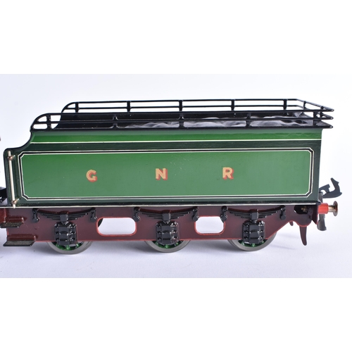 349 - A FINE LARGE BASSETT LOWKE SCALE MODEL K1 LOCOMOTIVE TRAIN. 63 cm wide.