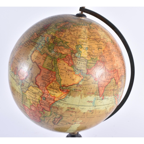 350 - A GEOGRAPHIA 8INCH TERRESTRIAL GLOBE. 40 cm high.