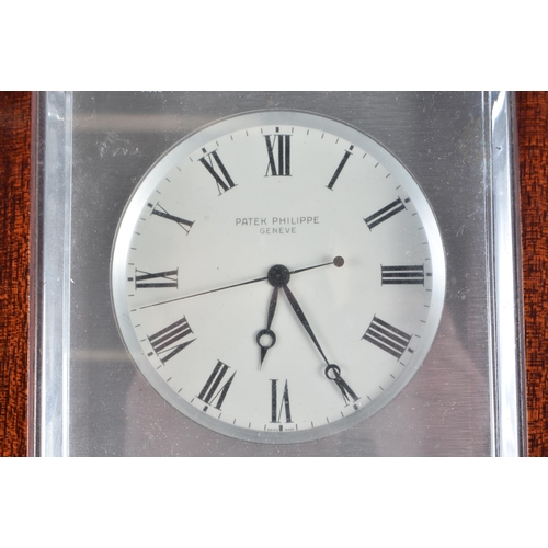 355 - A PATEK PHILIPPE NAVIQUARTZ CLOCK. 22 cm x 18 cm.