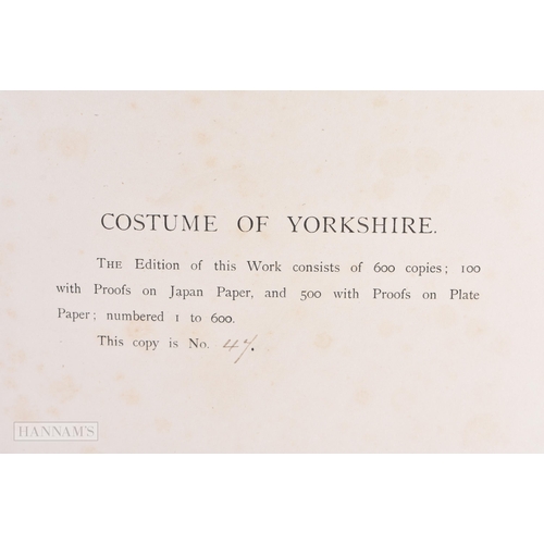 492 - The Costumes of Yorkshire, George Walker. 48 cm x 36 cm.