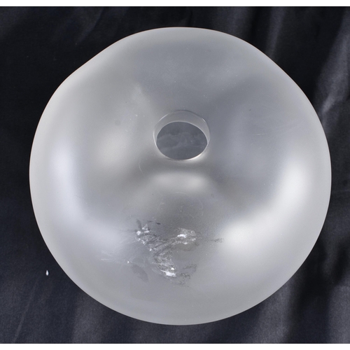 521 - A LALIQUE GLASS APPLE. 12.5 cm wide.