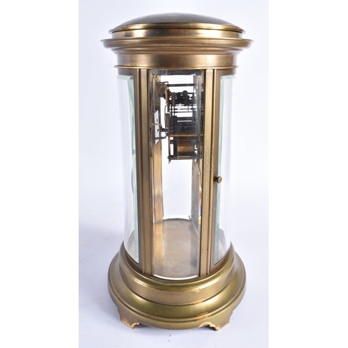 609 - AN ANTIQUE FRENCH REGULATOR MANTEL CLOCK. 32 cm x 18 cm.