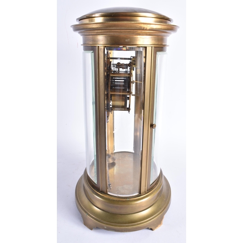 609 - AN ANTIQUE FRENCH REGULATOR MANTEL CLOCK. 32 cm x 18 cm.