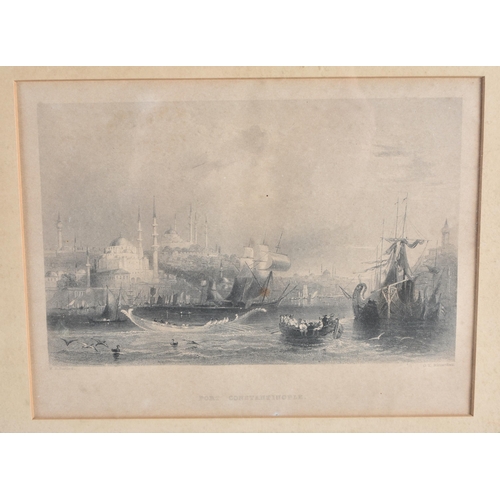 653 - A PAIR OF 19TH CENTURY DAVID ROBERTS ENGRAVINGS together other engravings. (qty)