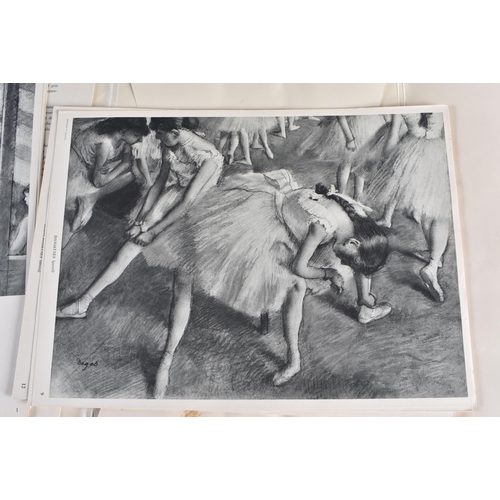 656 - Three Antique Print Folios including “Galerie D’Estampes – DEGAS”, comprising Folios 1 – 30 (note Fo... 