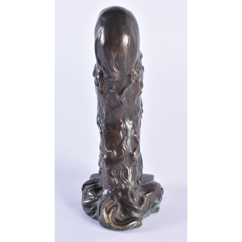 66 - French School (C1910) Bronze, Begging dog. 13.5 cm high.